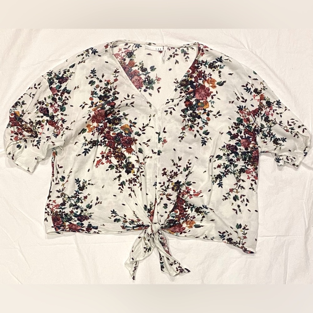 Crop top with tie front